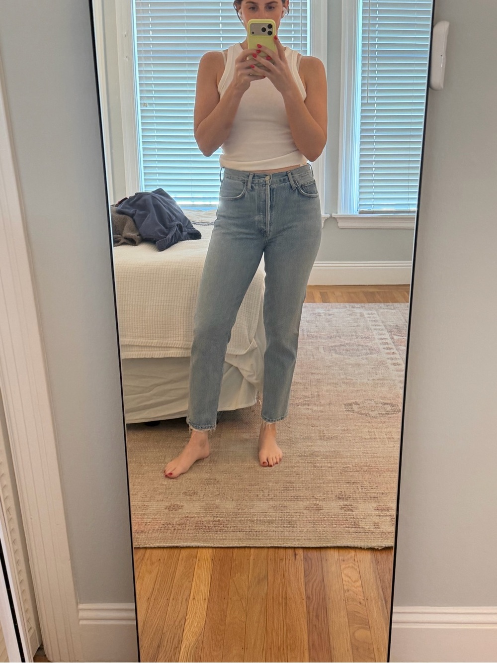 Agolde High-Rise Straight Light Blue Women’s Jeans